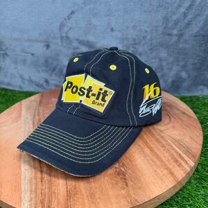 Post-it Brand Hat NASCAR National Guard Dale Earnhardt Jr. Black Strapback Mens